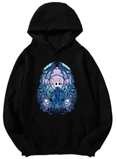 Hollow Knight Ornate Design Hoodie - Game Character Art Unisex Pullover