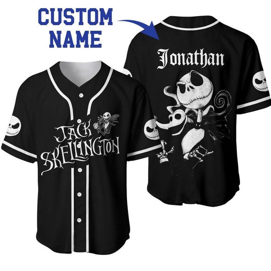 Discover Nightmare Before Christmas Baseball Jersey, Custom Baseball Jersey, Gift For Friend, Christmas Gift