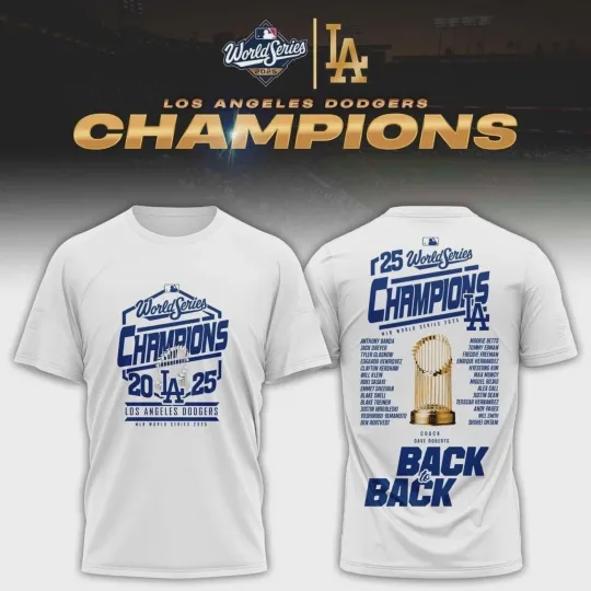 Discover Los Angeles Dodgers 2025 World Series Champions Shirt