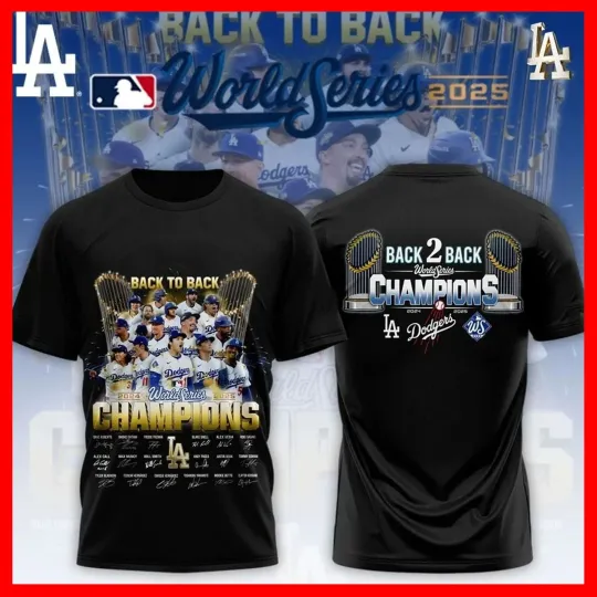 Los Angeles Dodgers World Series Champions Back To Back 2024-2025 Shirt