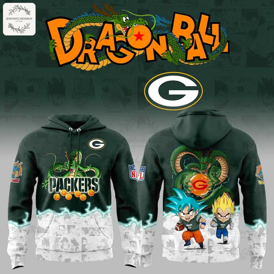 Bay Packers x Son Goku Vegeta Dragonball 2025 3D Hoodie, Gift For Fans