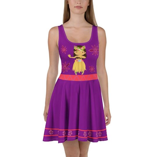 Discover Small Ride Tahitian Dancer Skater Dress