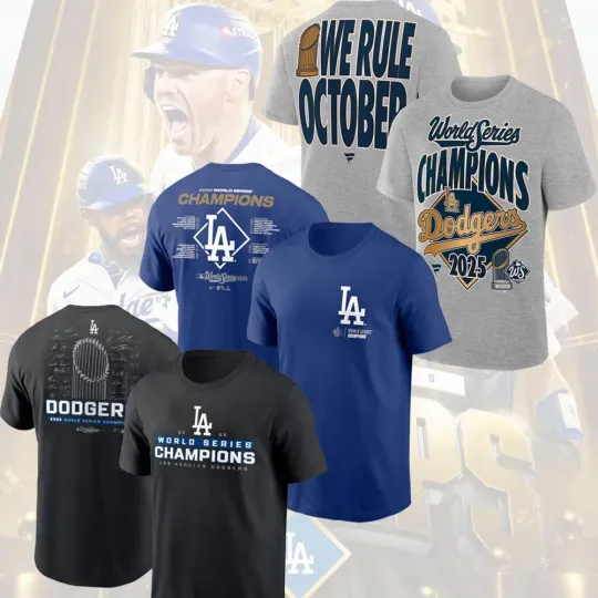 Discover Los Angeles Dodgers 2025 World Series Champions Unisex Gifts For Fans