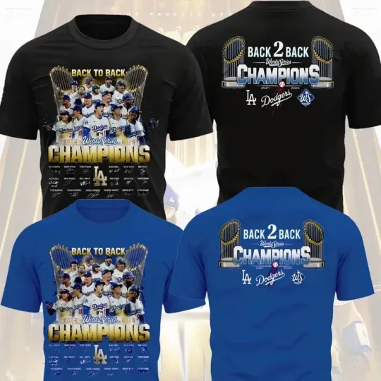 Dodgers Back to Back World Series Champions 2024–2025 Fan