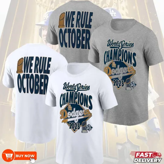 Discover Los Angeles Dodger 2025 Baseball Champs Fan Tee