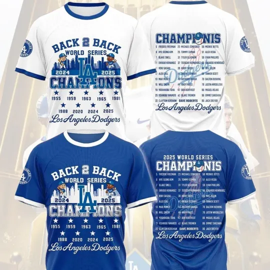 Discover Los Angeles Dodgers 2025 World Series Champions Unisex Gifts For Fans