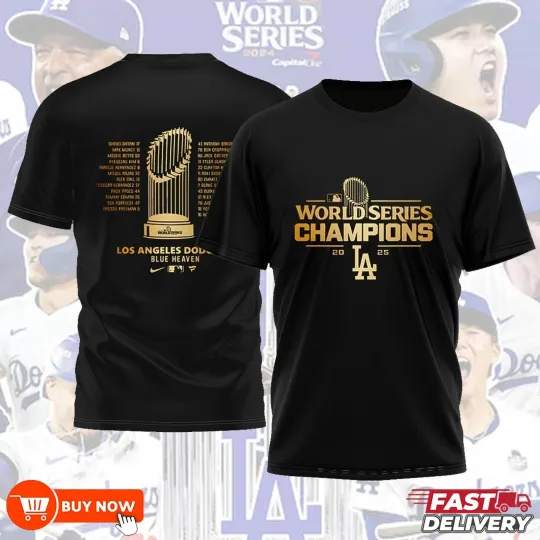 Los Angeles Dodgers 2025 World Series Champions TShirt