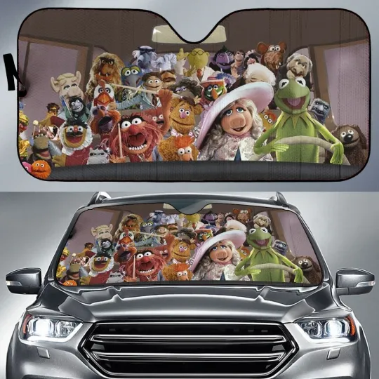 Discover The Muppets Movie Cartoon Car Sunshade, Windshield Cover SunShade