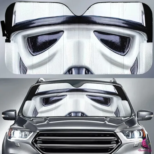Stormtrooper Car Sunshade, Stormtrooper Star Wars Windshield Cover
