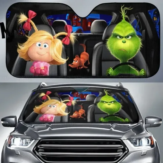 Discover funny character Christmas Movie Cartoon Car Sunshade, Windshield Cover SunShade