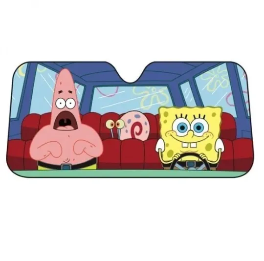 SpongeBob SquarePants Movie Cartoon Car Sunshade, Windshield Cover SunShade