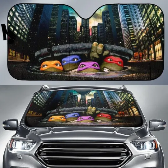 Discover Teenage Mutant Ninja Turtle Movie Car Sunshade, Windshield Cover SunShade