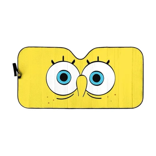 SpongeBob SquarePants Movie Cartoon Car Sunshade, Windshield Cover SunShade