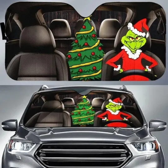 Discover funny character Christmas Movie Cartoon Car Sunshade, Windshield Cover SunShade