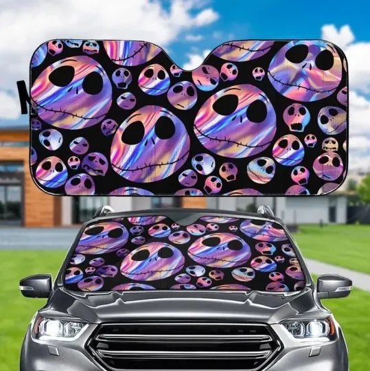 Discover Jack Skellington Car Sunshade, Nightmare Before Christmas Windshield Cover