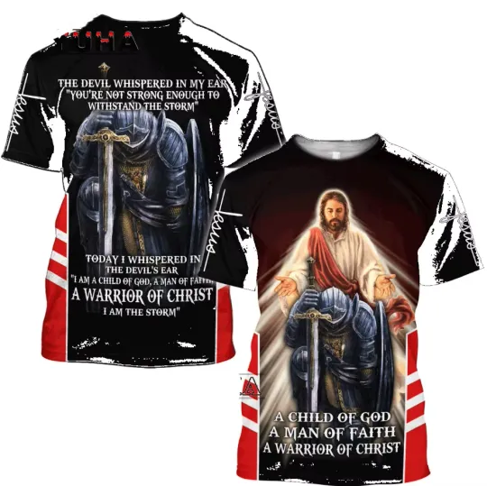 Discover Mens Shirts Print Jesus Christ | Christian Shirt Mens Lion T-Shirt Size S-5XL