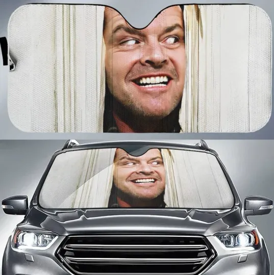 Discover The Shining 1980 Jack Torrance Car Sunshade, Movie Halloween Windshield Cover
