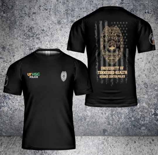 Discover University of Tennessee Health Science Center Police 3D T-Shirt
