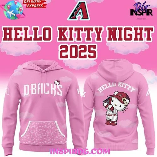 Diamondbacks x Hello Kitty Night 2025 Collection 3D Hoodie, Gift For Fans