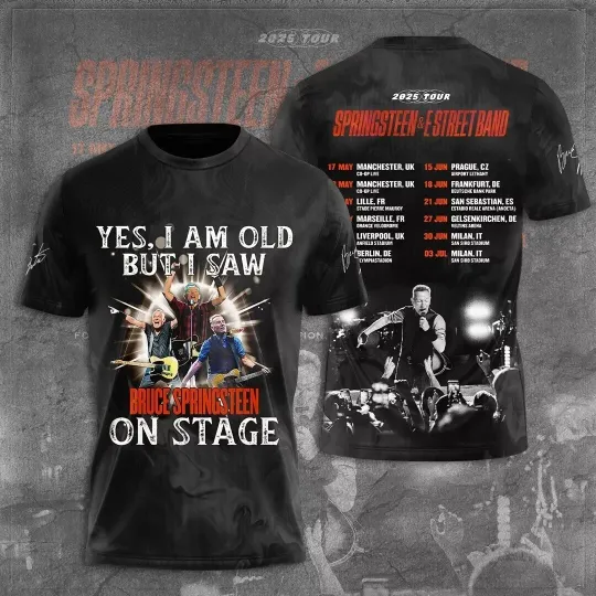Bruce Springsteen And The E Street Band 2025 Tour T-shirt