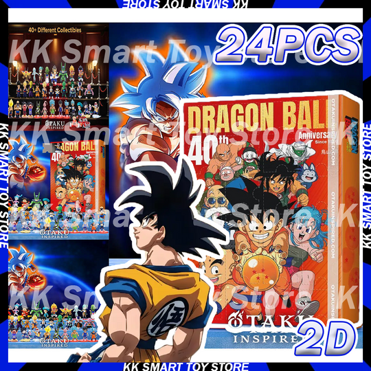 New 2D Acrylic Dragon Ball Christmas Advent Calendar 40th Anniversary Countdown Blind Box Figures Gift Fans Peripheral Gifts toy