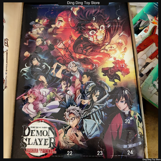 Discover New demon Anime Advent Calendar Christmas Approaching Calendar Blind Box Christmas Tree Decoration 2D Acrylic Pendant