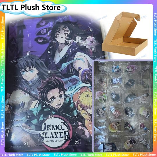 Discover New 2D Acrylic demon Christmas Advent Calendar Countdown Blind Box Pendant Chriatmas Tree Decoration Charm Toy Fesival