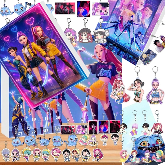 Discover Hot K-POP Warriors Advent Calendar Demon Hunter Party Favor Keychain  Countdown Calendar Blind Boxes Set Backpack Acrylic Props