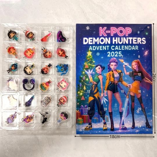 Discover KPOP Christmas Blind Box Devil Hunter KDH Premium Advent Calendar 2025 Witch Hunting Team Acrylic Pendant Children's Toy Gift