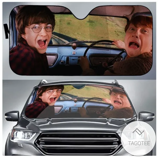 Harry Potter Car Sunshade, Harry Potter Ron Weasley Windshield Cover