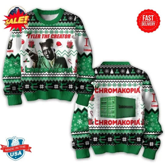 Tyler The Creator Chromakopia Ugly Christmas Sweater