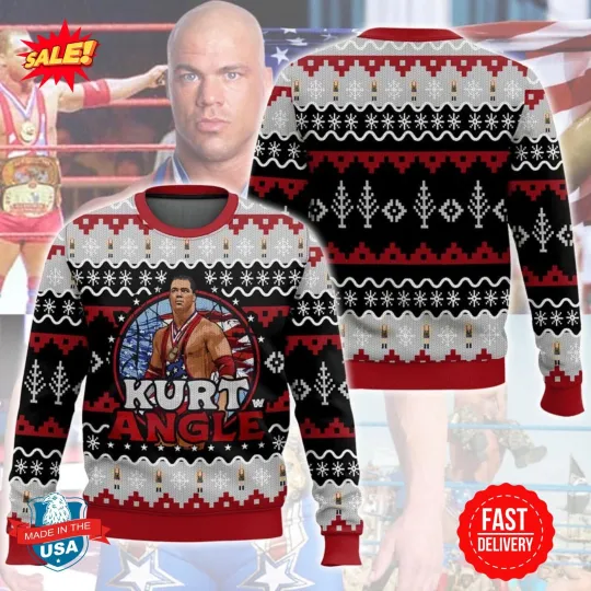 Discover Kurt Angle Ugly Sweater S-5XL