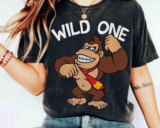 Super Mario Donkey Kong T-Shirt, Nintendo World Family Holiday Tee, Gaming T-Shirt