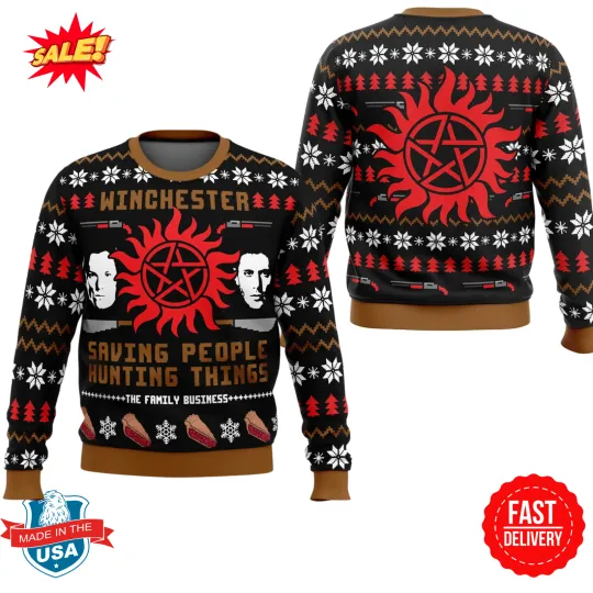 Christmas with the Supernatural Ugly Christmas Sweater