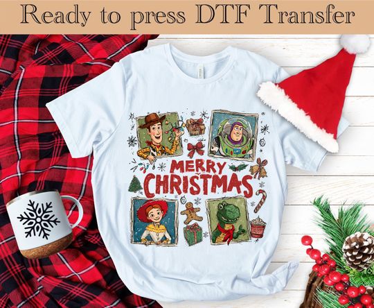 Discover Merry Christmas Toy Story T-Shirt, Disneyland Christmas, Woody and Buzz Family Christmas Tee, Toy Story Friends Christmas