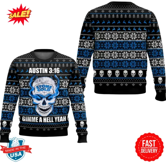 Discover Stone Cold Steve Austin 3:16 Ugly Sweater