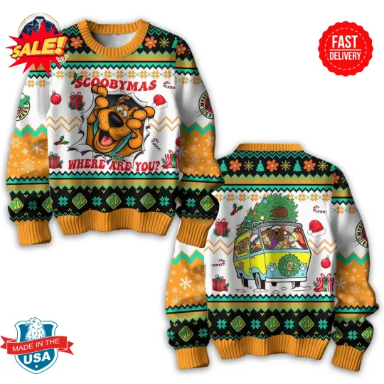 Discover Scooby-Doo Merry Scoobymas Ugly Christmas Sweater