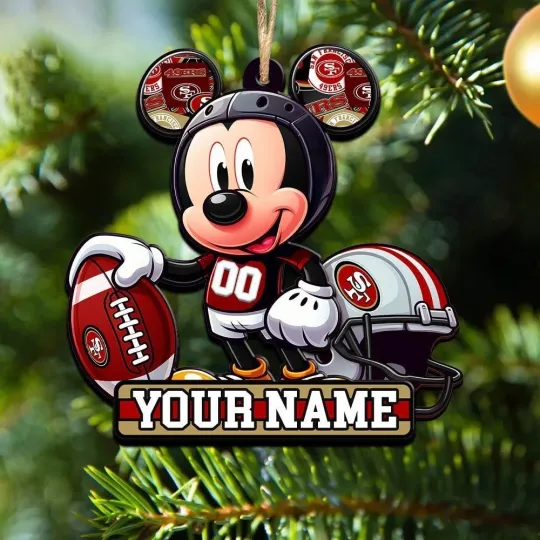Discover Personalized San Francisco Football Team 49ers Christmas Ornament Gift Decor