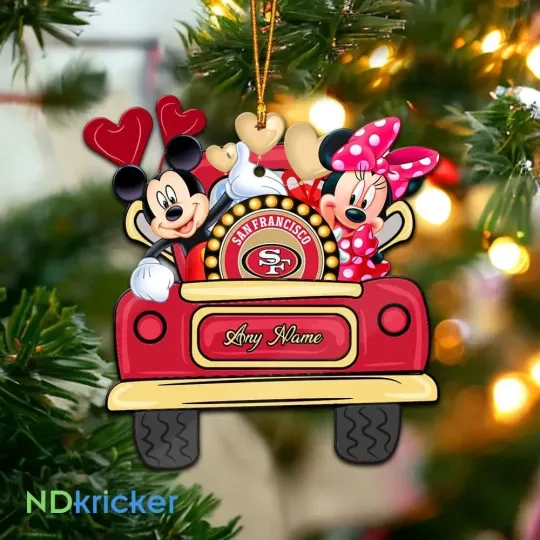 Personalized San Francisco Football Team 49ers Christmas Ornament Gift Decor