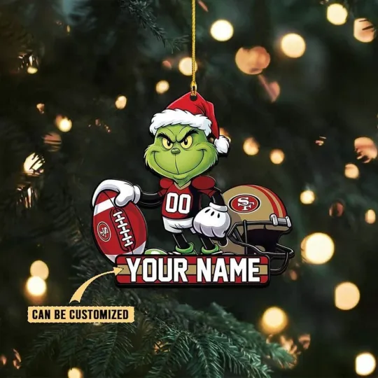 Discover Personalized San Francisco Football Team SF 49erss Christmas Ornament Gift Decor