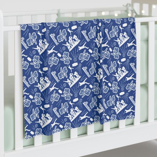 Discover LA Baseball Baby Swaddle Blanket, Los Angeles Fans MLB, Toddler Blanket, Blanket for Crib, Gifts for Him, Gifts for Her, Christmas