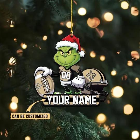 Discover Personalized New Orleans Football Team Saintss Christmas Ornament Gift Decor