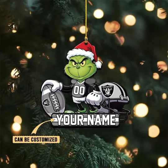 Discover Personalized Las Vegas Football Team Raiderss Christmas Ornament Gift Decor
