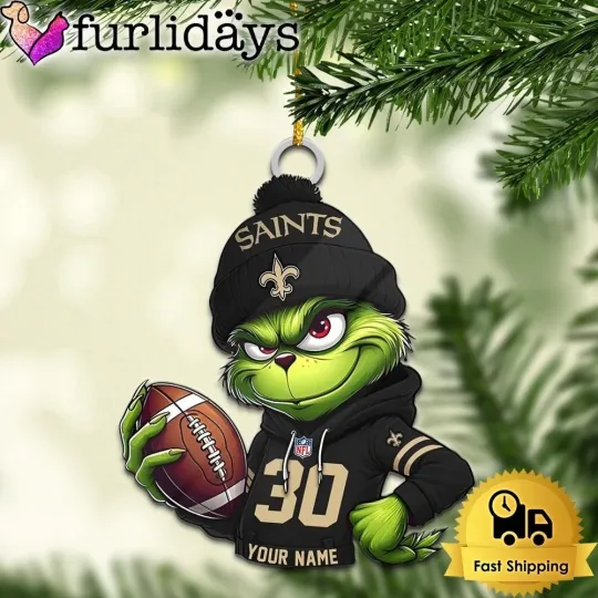 Discover Personalized New Orleans Football Team Saintss Christmas Ornament Gift Decor