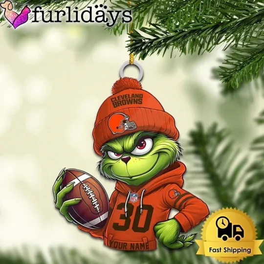 Discover Personalized Cleveland Football Team Brownss Christmas Ornament Gift Decor