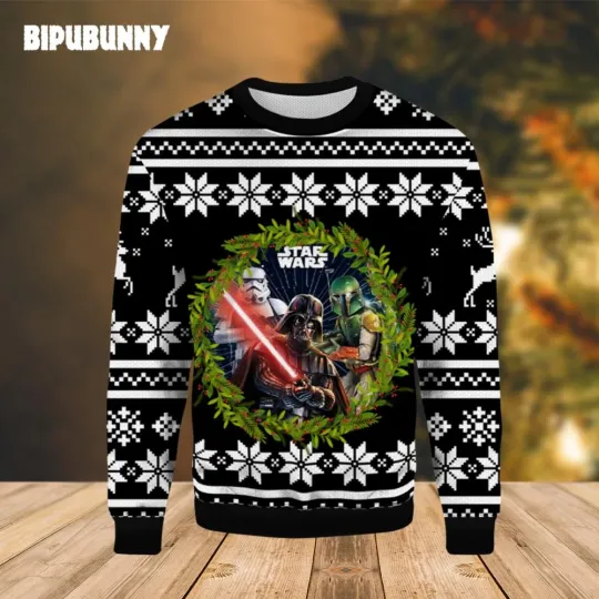 Discover Star Wars Lightsaber Ugly Christmas Sweater