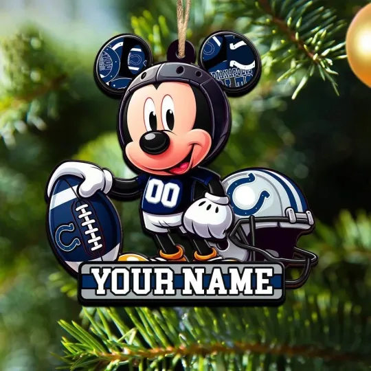 Discover Personalized Indianapolis Football Team Colts Christmas Ornament Gift Decor