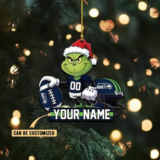 Discover Personalized Seattle Football Team Seahawkss Christmas Ornament Gift Decor