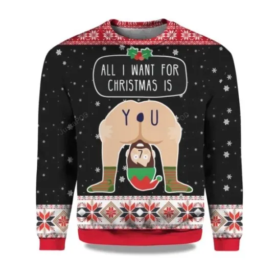 Discover 2025 All I Want For Christmas Is You Christmas Ugly Sweater