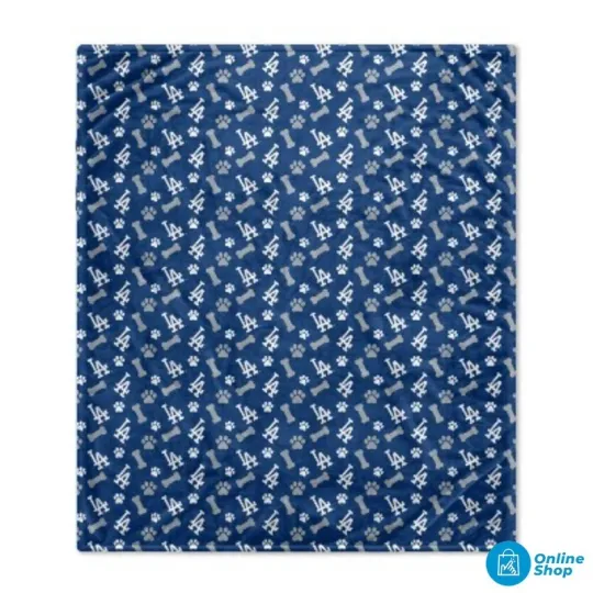 Discover MLB Los Angeles Dodgers Bones Repeat Pet Blanket